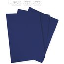 Briefbogen A4, uni, nachtblau, 210x297mm, 90g/m2