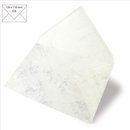 Kuvert C6, 156x110 mm, weiß, marmor, 90g