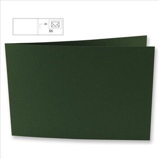 Karte B6, querformat, piniengrün, 336x116mm, 220g/m2