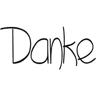 H.- Stempel Danke, 3x5cm