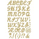 Klebeschrift A-Z+Zeichen, gold