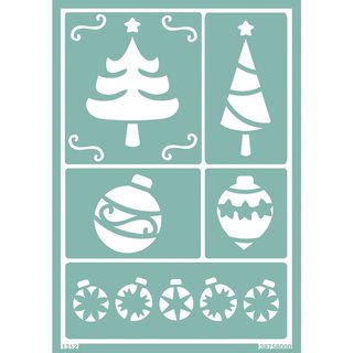Softschablone: Weihnachtsschmuck, DIN A5, selbstklebend