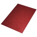 Moosgummi Platte Glitter, rot, 30x45x0,2cm