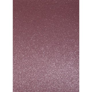 A4 Bastelkarton: Glitter, muschelrosa, 210x297mm, 200 g/m²,1Bogen