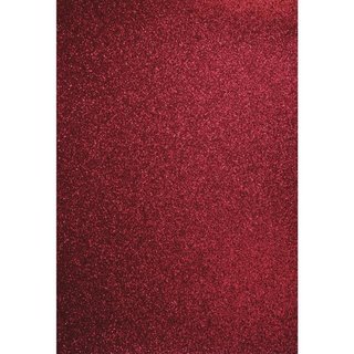 A4 Bastelkarton: Glitter, bordeaux, 210x297mm, 200 g/m²,1Bogen