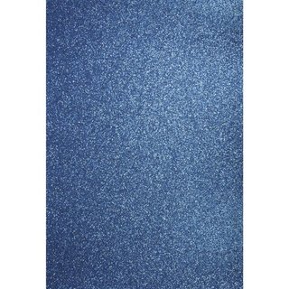 A4 Bastelkarton: Glitter, azurblau, 210x297mm, 200 g/m²,1Bogen