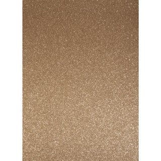 A4 Bastelkarton: Glitter, brilliant bronze, 210x297mm, 200 g/m²,1Bogen