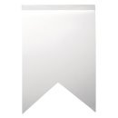 Papier Wimpel-Girlande Zigzag, weiß, 12x17,5cm