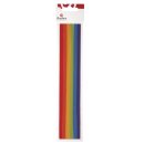 Wachs-Zierstreifen Regenbogen 1mm, 200x1mm, 6 Farben...