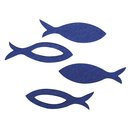 Filz Streuteile Fisch, royalblau, 3,5x1x0,2cm, 2 Sorten ,...