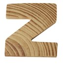 Holzbuchstaben, Höhe 5 cm, Stärke 1 cm, Z