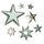 Gießform: Sterne, 8 Motive, ca. 3-13cm, Größe: 23,2x18,3cm