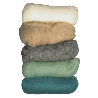 Reine Schurwolle, Wintermix Winter Lights, Vlies, 5...