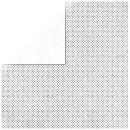 Scrapbookingpapier Double Dot, weiß, 30,5x30,5cm
