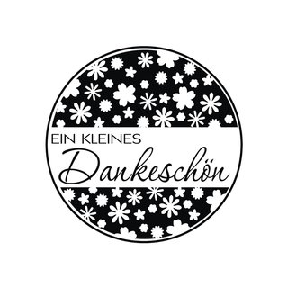 Stempel Dankeschön, 3cm ø