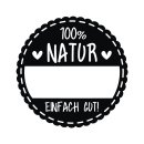 Stempel "100% Natur", 3cm ø