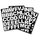 Klebebuchstaben Blockschrift, 5 cm, DIN A4, selbstklebend