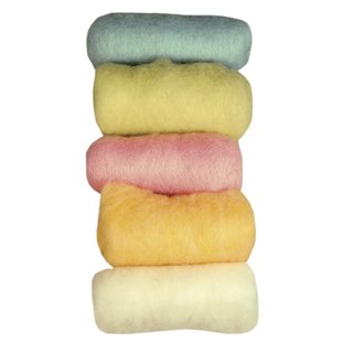 Reine Schurwolle, Sommermix Poetry Life, Vlies, 5 Farben...