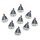 Polyresin Boote, 2,8x2,2cm, SB-Btl 9Stück
