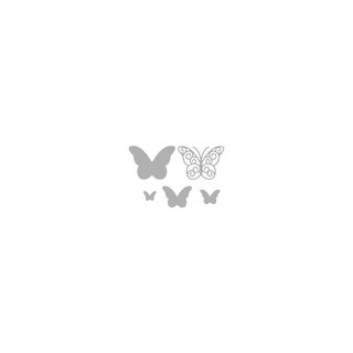Stanzschablonen-Set: Whimsical Butterflies, 1,3-4,5cm, 5-teilig