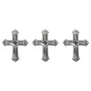 Metall Plättchen: Kreuz, silber, 1,5cm, SB-Btl 10g
