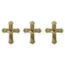 Metall Plättchen: Kreuz, gold, 1,5cm, SB-Btl 10g