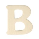 Holz-Buchstabe, 4 cm, B