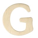 Holz-Buchstabe, 4 cm, G