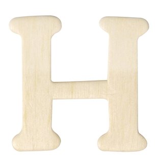 Holz-Buchstabe, 4 cm, H