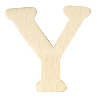 Holz-Buchstabe, 4 cm, Y