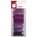 Flitter SB-Mischung, violett, 6 Farben á 2g,...