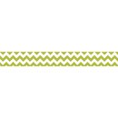 Washi Tape Zick-Zack Linie, immergrün, 10mm, Rolle 15m