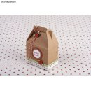 Geschenkbox- Lebensmittelecht, 7,1x4,3x4,2cm, m. Griff, Btl 4 Stück