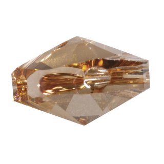 Swarovski-Kristall-Schliffp.Squuare Bead, golden shadow, 14x14mm, SB-Btl 1Stück